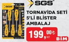 SGS TORNAVİDA SETİ 5'Lİ BLİSTER AMBALAJ